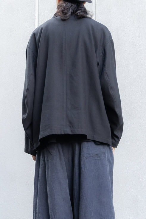 別注【Blanc YM】"Back Linen Herringbone Work Jacket"